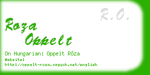 roza oppelt business card